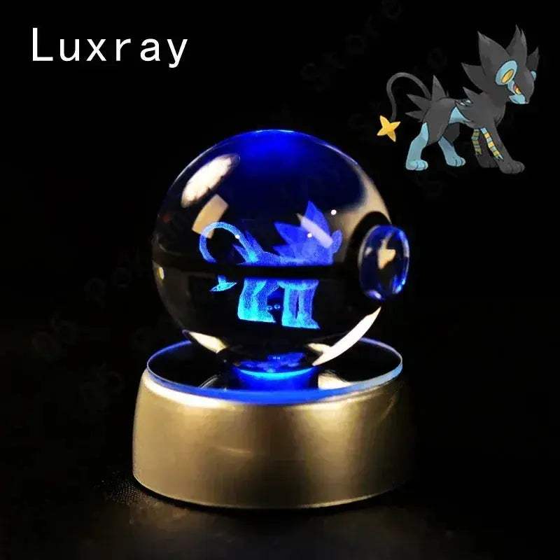 Pokemon Crystal Ball Night Light LED Lamp Glow Gift - ToylandEU
