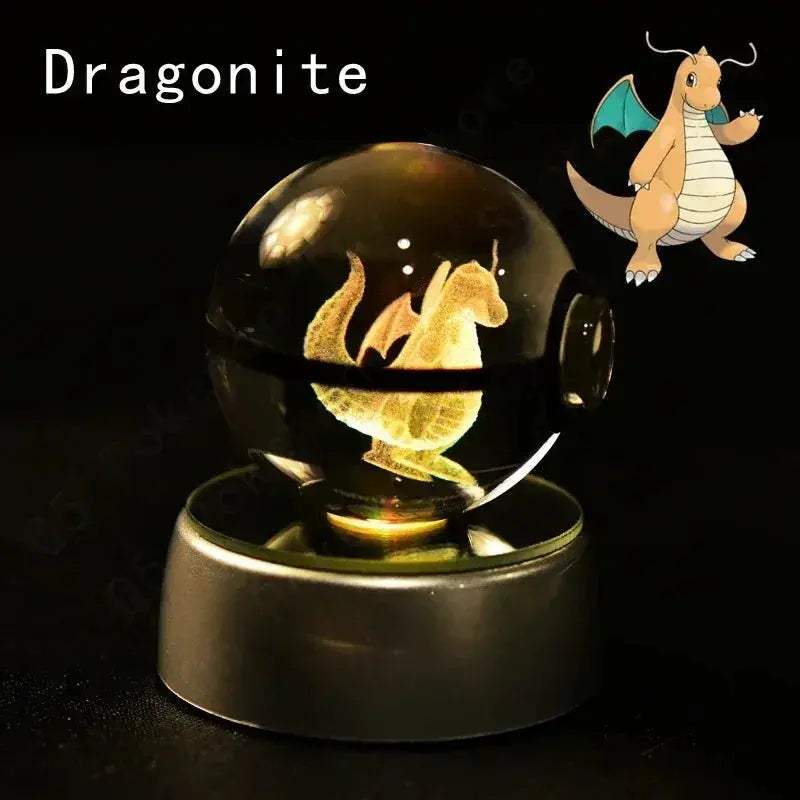 Pokemon Crystal Ball Night Light LED Lamp Glow Gift - ToylandEU