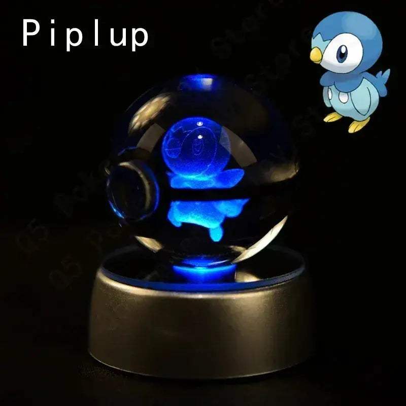 Pokemon Crystal Ball Night Light LED Lamp Glow Gift - ToylandEU