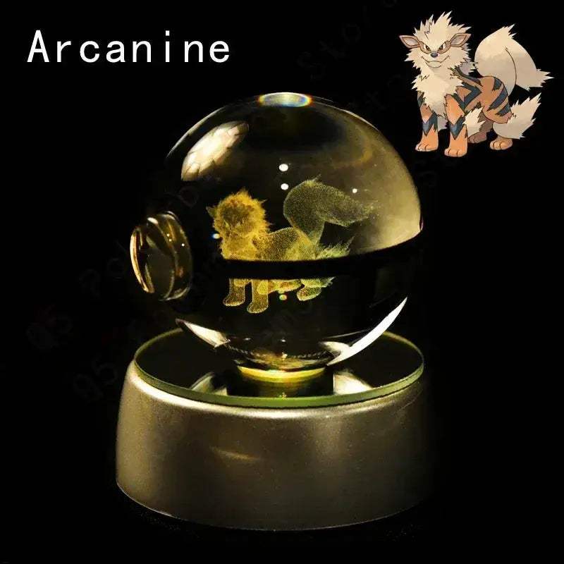Pokemon Crystal Ball Night Light LED Lamp Glow Gift - ToylandEU