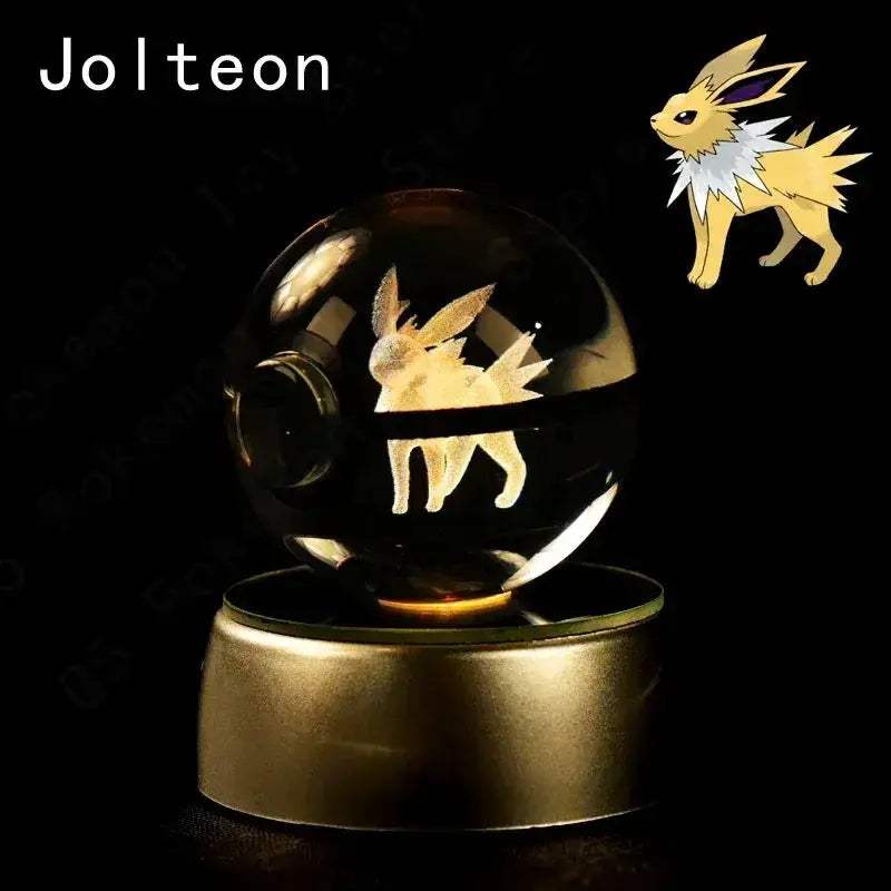 Pokemon Crystal Ball Night Light LED Lamp Glow Gift - ToylandEU