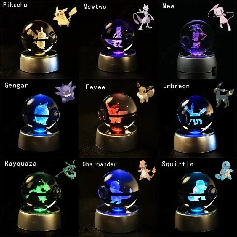  Pokemon Crystal Ball Pokeballs Led Base Display -  ToylandEU™