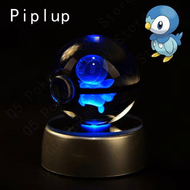 Pokemon Crystal Pokeball LED Base Display