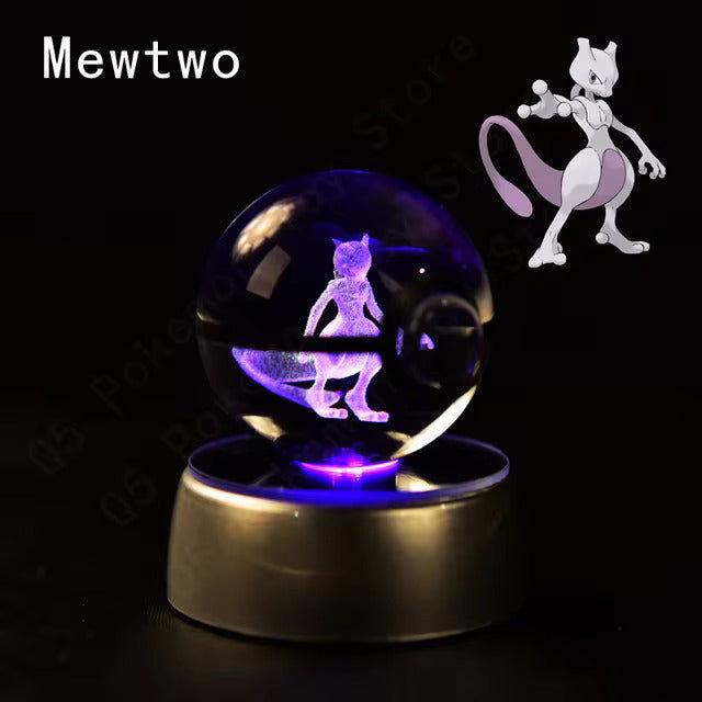 Pokemon Crystal Pokeball LED Base Display