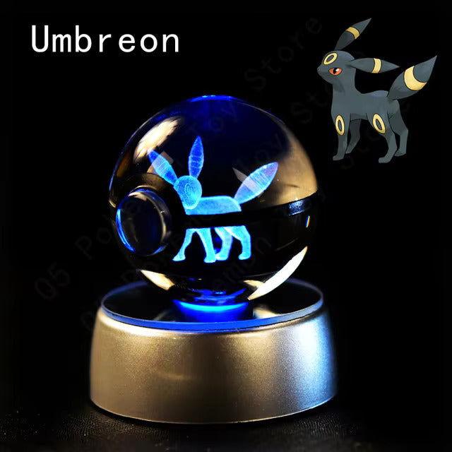 Pokemon Crystal Pokeball LED Base Display