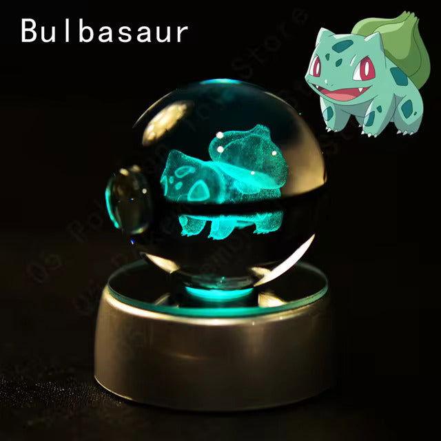 Pokemon Crystal Pokeball LED Base Display