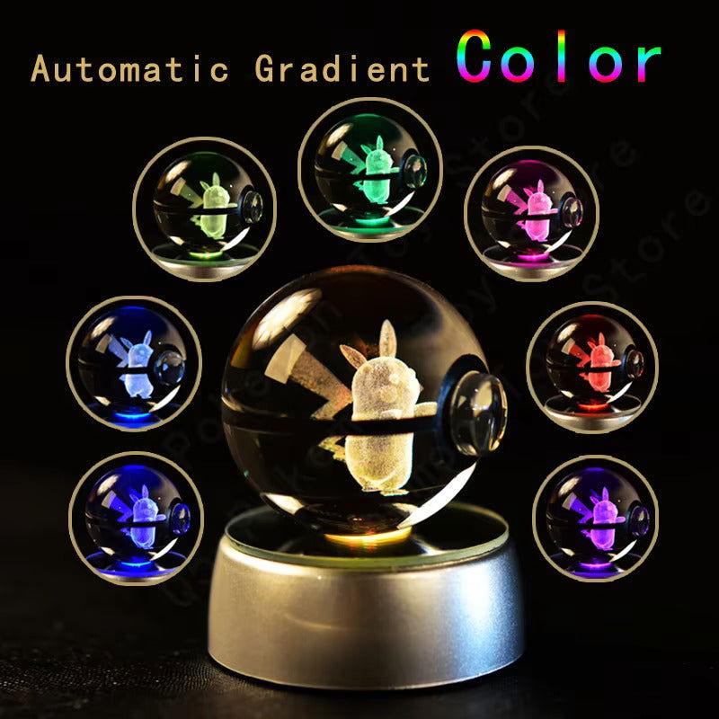 Pokemon Crystal Pokeball LED Base Display