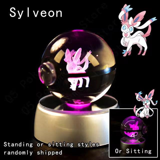 Pokemon Crystal Pokeball LED Base Display