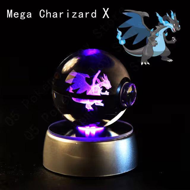 Pokemon Crystal Pokeball LED Base Display