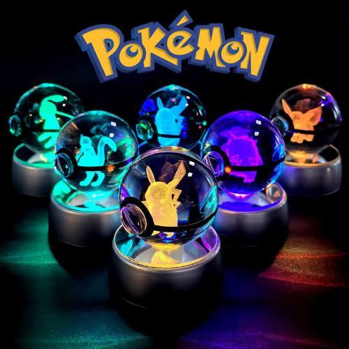 Pokemon Crystal Pokeball LED Base Display