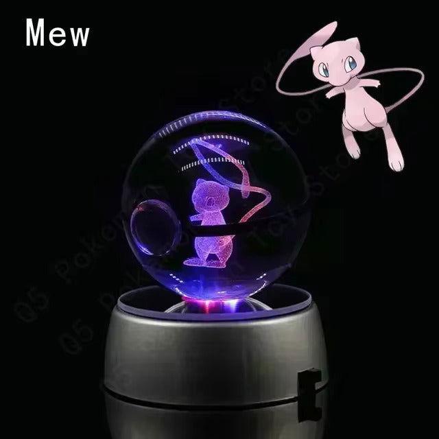 Pokemon Crystal Pokeball LED Base Display