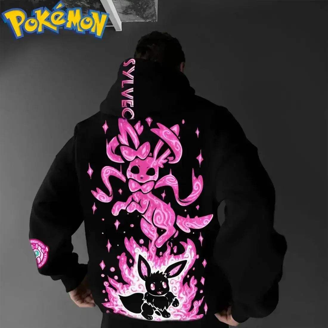 Pokemon Eevee Evolutions Harajuku Two Piece Hoodie And Pants Set - ToylandEU