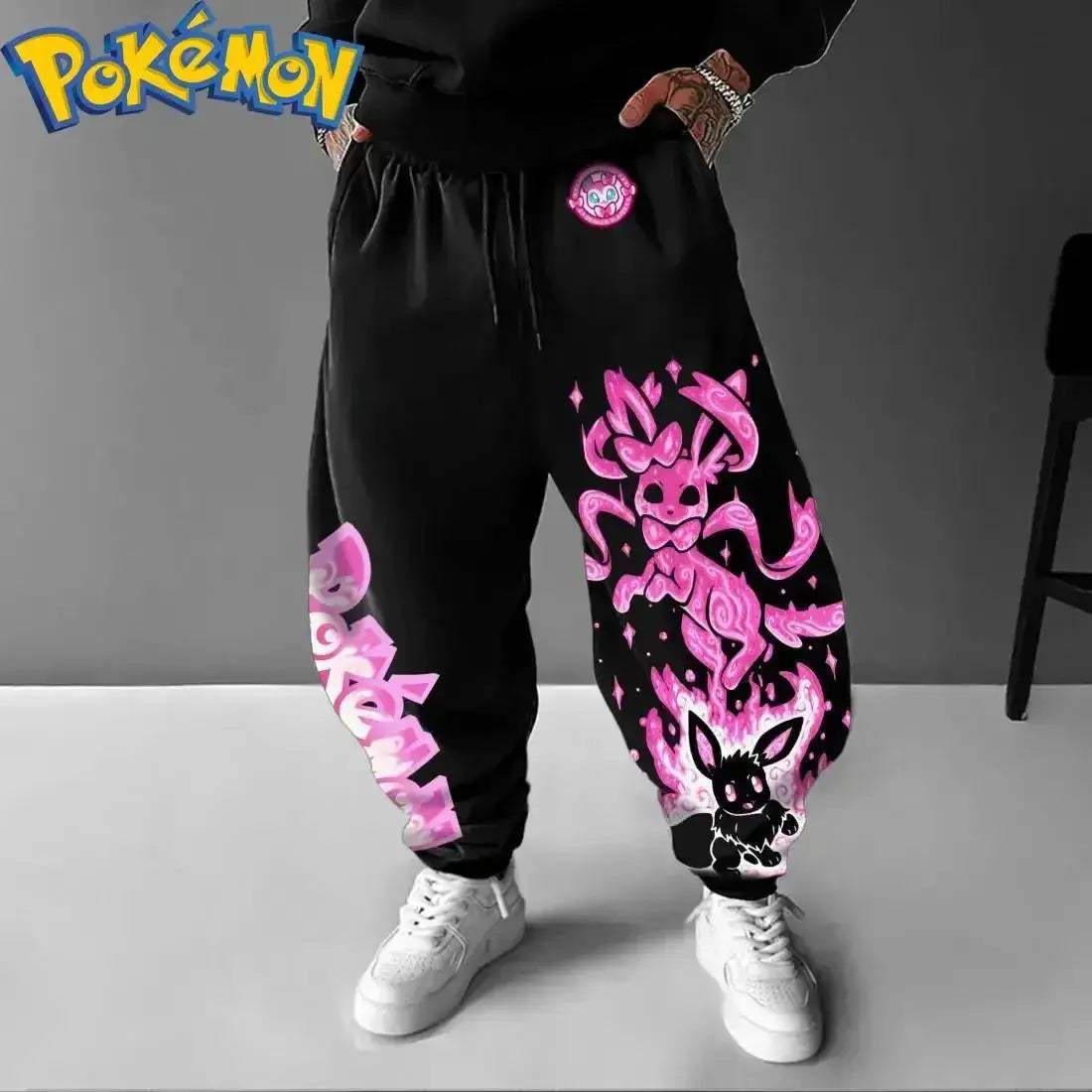 Pokemon Eevee Evolutions Harajuku Two Piece Hoodie And Pants Set - ToylandEU