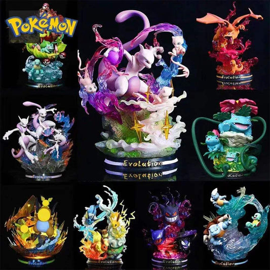  Pokemon Evolution LED Figures Lighted Statues -  ToylandEU™