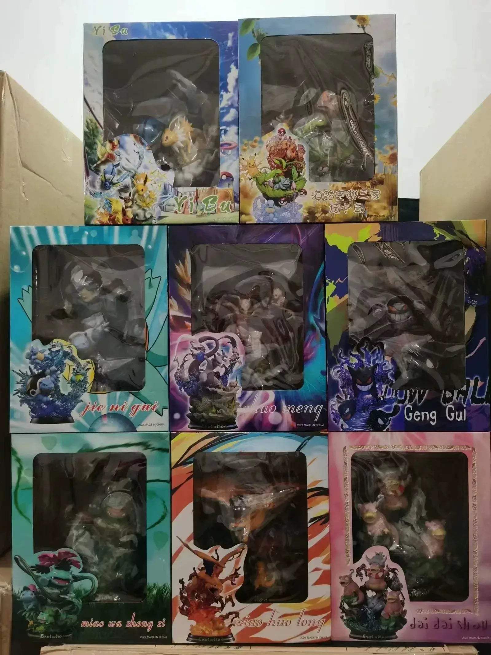 Pokemon Evolution LED Figures Collectible Lighted PVC Statues - ToylandEU
