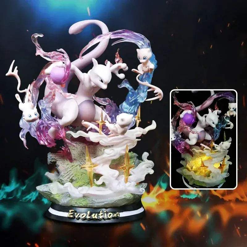 Pokemon Evolution LED Figures Collectible Lighted PVC Statues - ToylandEU