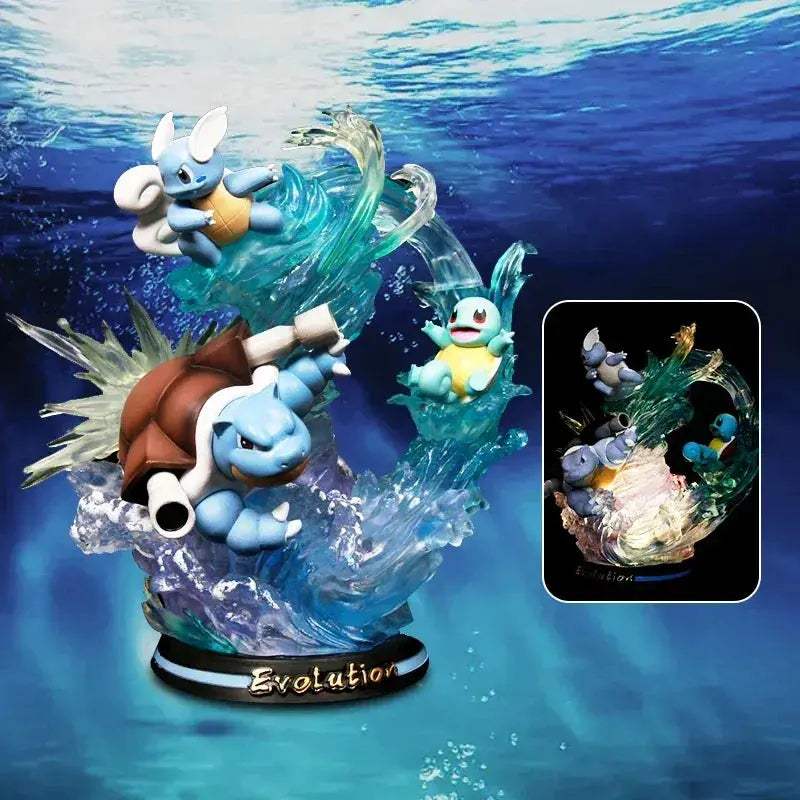 Pokemon Evolution LED Figures Collectible Lighted PVC Statues - ToylandEU