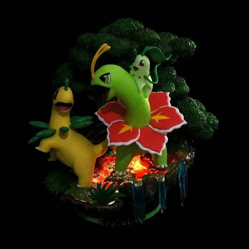 Pokemon Evolution LED Figures Collectible Lighted PVC Statues - ToylandEU
