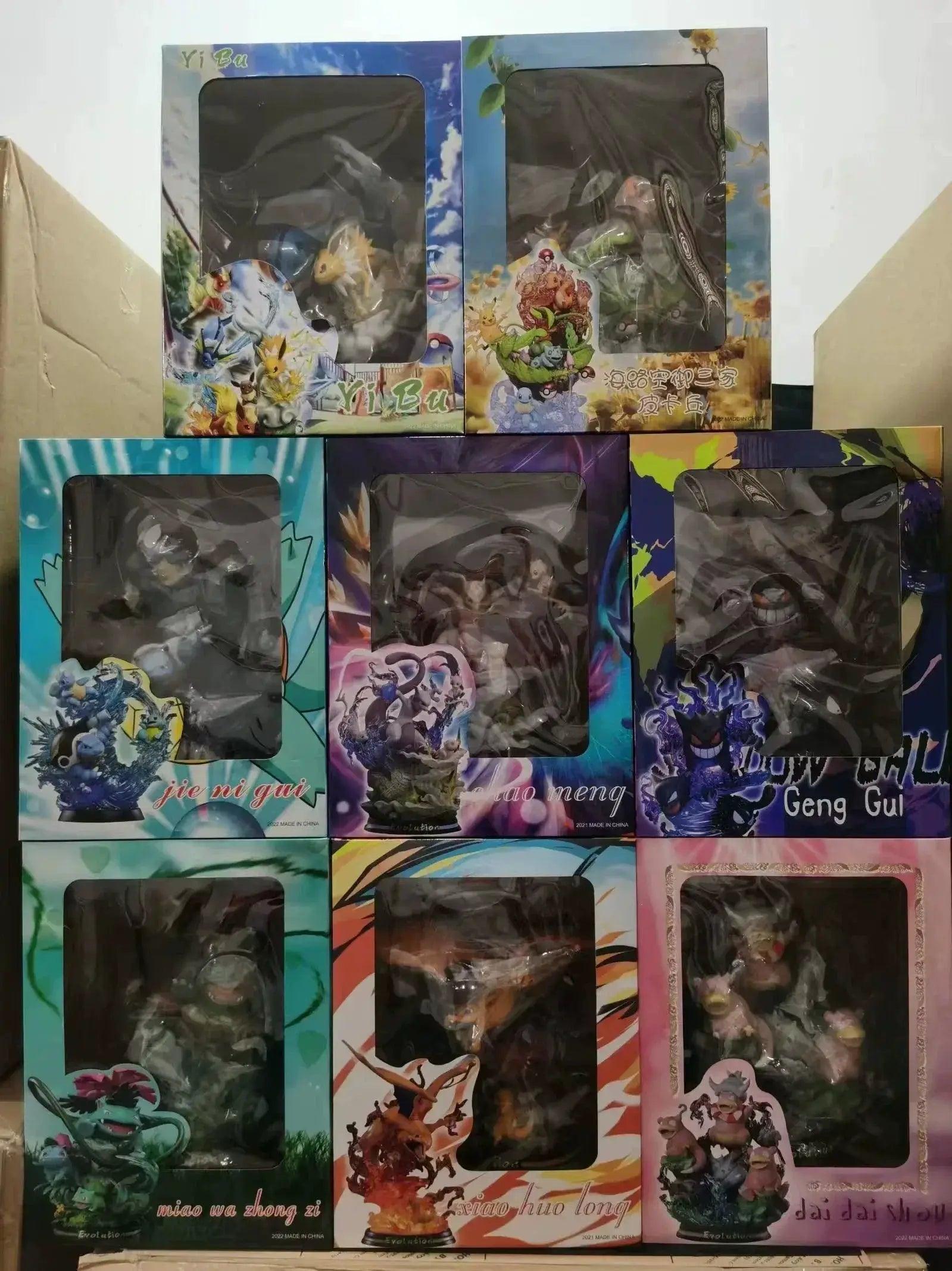  Pokemon Evolution LED Figures Lighted Statues -  ToylandEU™