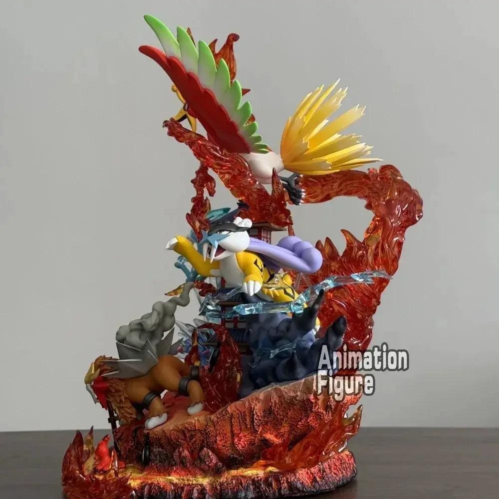  Pokemon Figures 38cm PVC HoOh Raikou Entei Suicune -  ToylandEU™