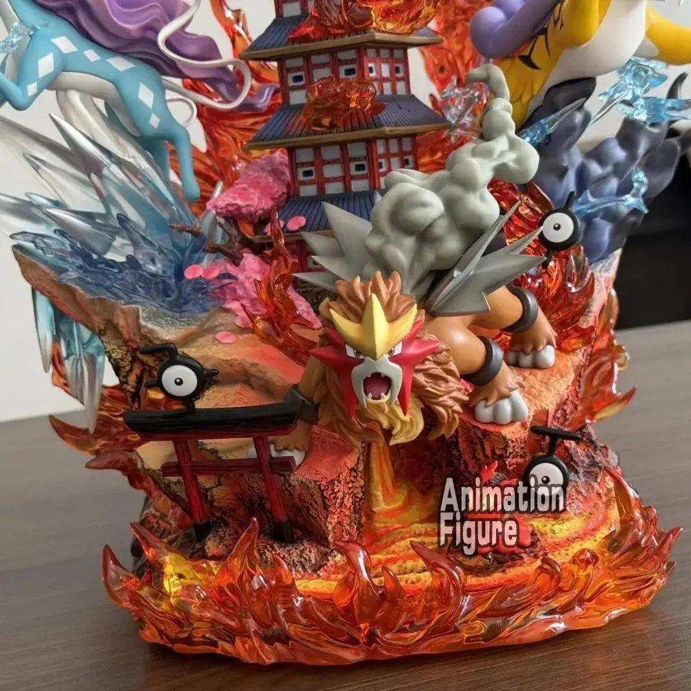  Pokemon Figures 38cm PVC HoOh Raikou Entei Suicune -  ToylandEU™