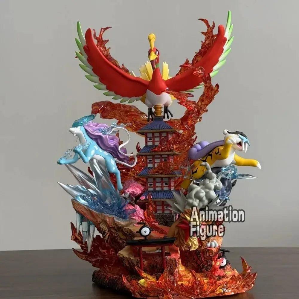  Pokemon Figures 38cm PVC HoOh Raikou Entei Suicune -  ToylandEU™