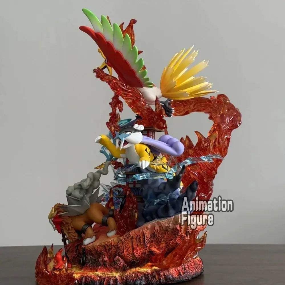 Pokemon Figures 38cm Premium PVC Collection HoOh Raikou Entei Suicune - ToylandEU