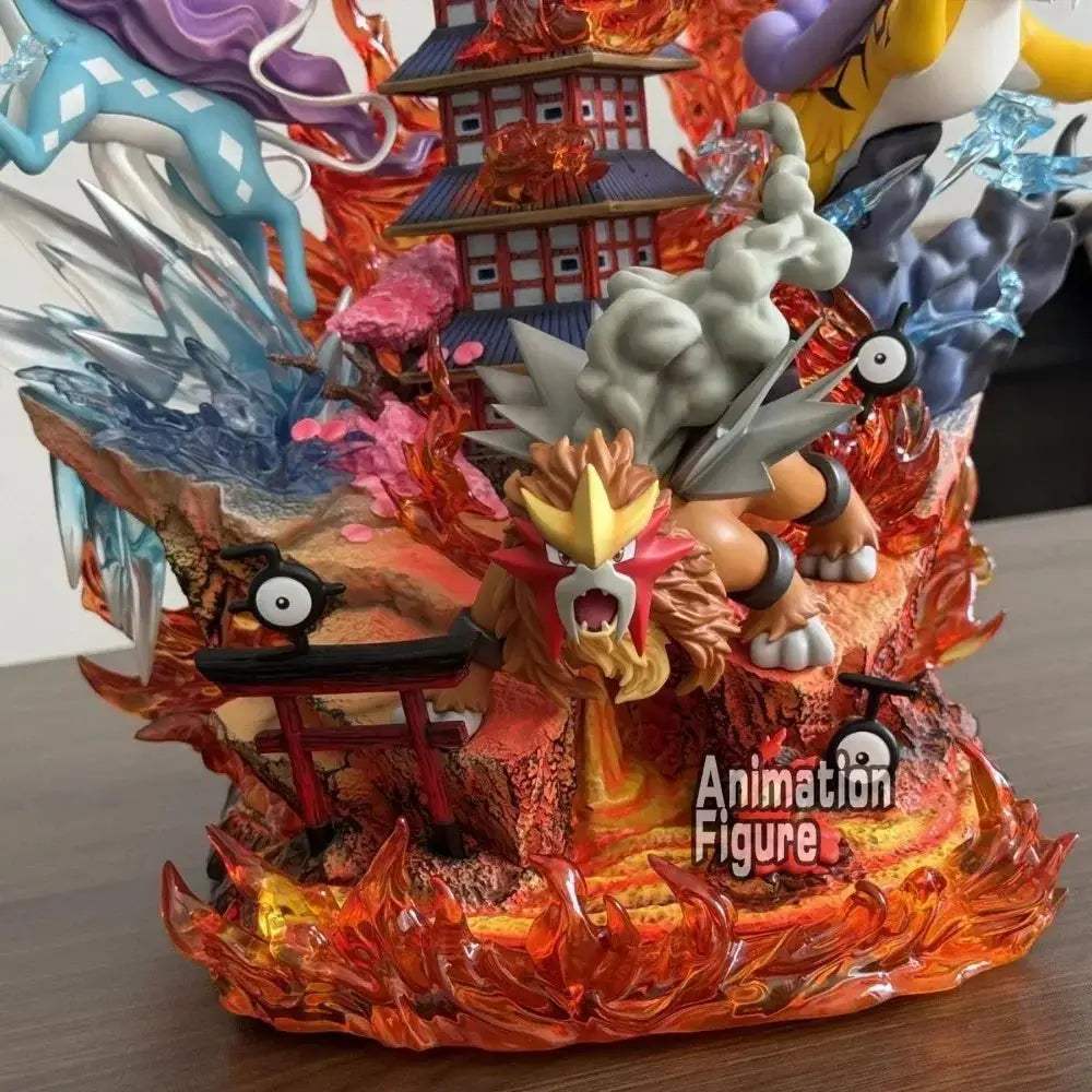 Pokemon Figures 38cm Premium PVC Collection HoOh Raikou Entei Suicune - ToylandEU