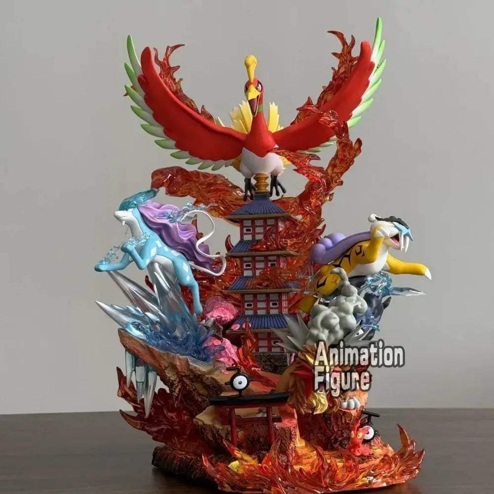 Pokemon Figures 38cm Premium PVC Collection HoOh Raikou Entei Suicune - ToylandEU