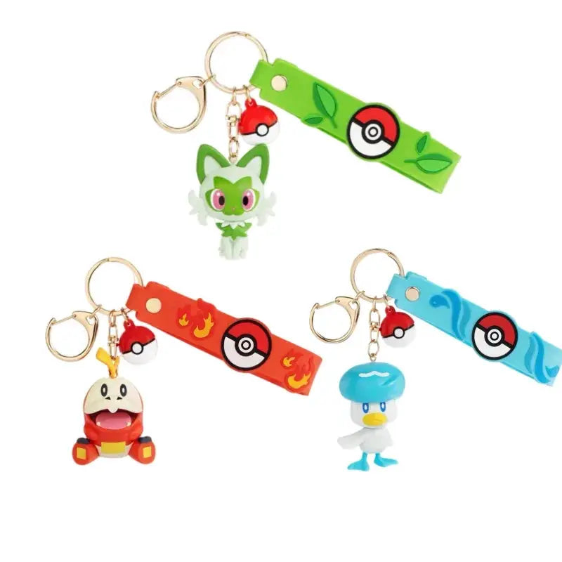 Pokemon Keychain Set Snorlax Mimikyu Cubone Cute Charms for Bags - ToylandEU