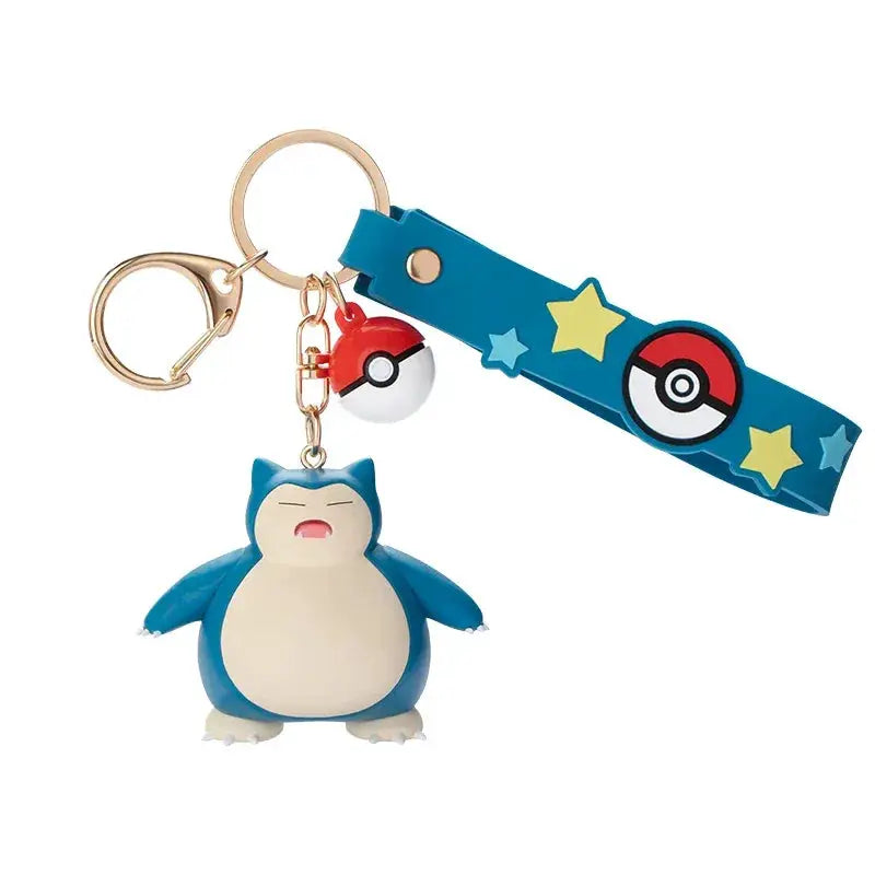 Pokemon Keychain Set Snorlax Mimikyu Cubone Cute Charms for Bags - ToylandEU