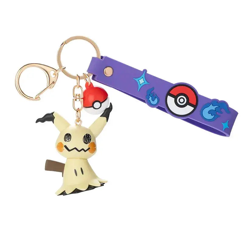 Pokemon Keychain Set Snorlax Mimikyu Cubone Cute Charms for Bags - ToylandEU
