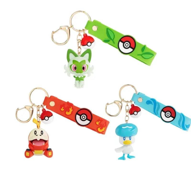  Pokemon Keychain Set Snorlax Mimikyu Cubone Unique Charms -  ToylandEU™