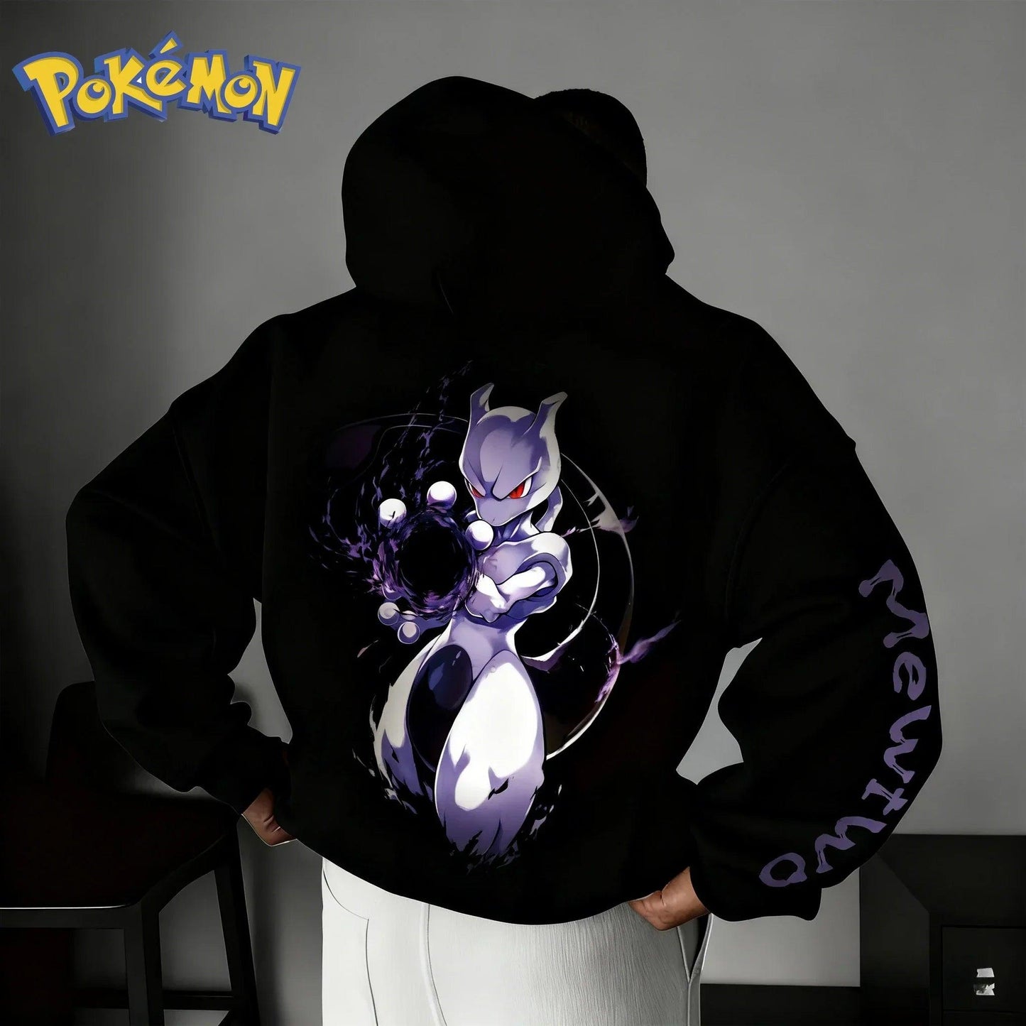 Pokemon Mewtwo Hoodie Anime Co Branded Toylandeu