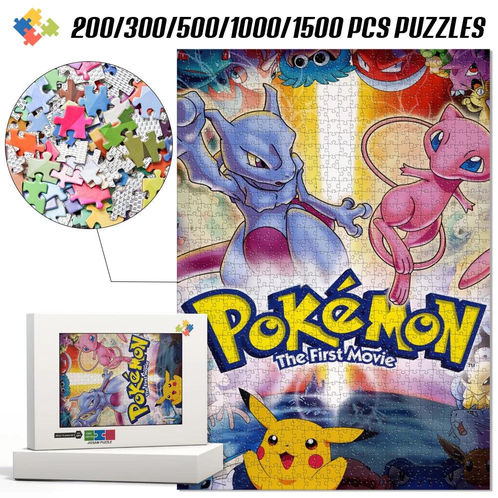 Jigsaw Puzzle | Pokemon Mewtwo Mew | Anime Poster Style | 108 To 1500 Pieces