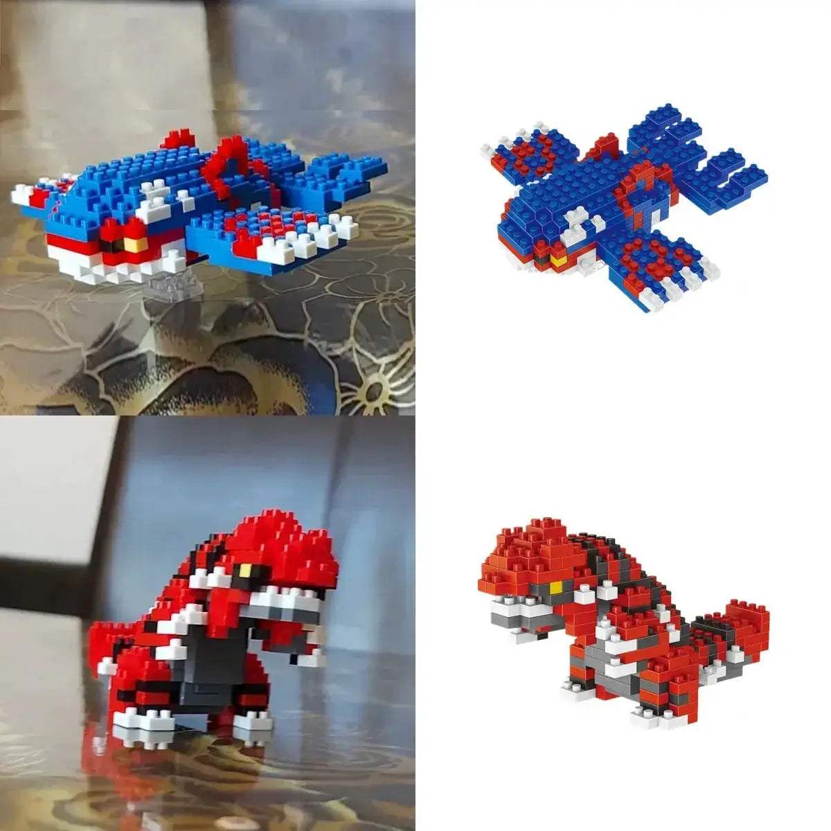Pokemon Nanoblock Charizard Kyogre Groudon Rayquaza Set Educational - ToylandEU