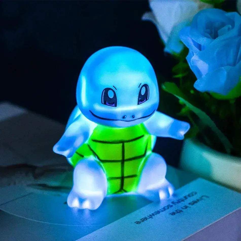 Pokemon Night Light Glowing Anime Figures, Gengar Squirtle Charmander Psyduck Bedside Led Lamp 12 CM - ToylandEU