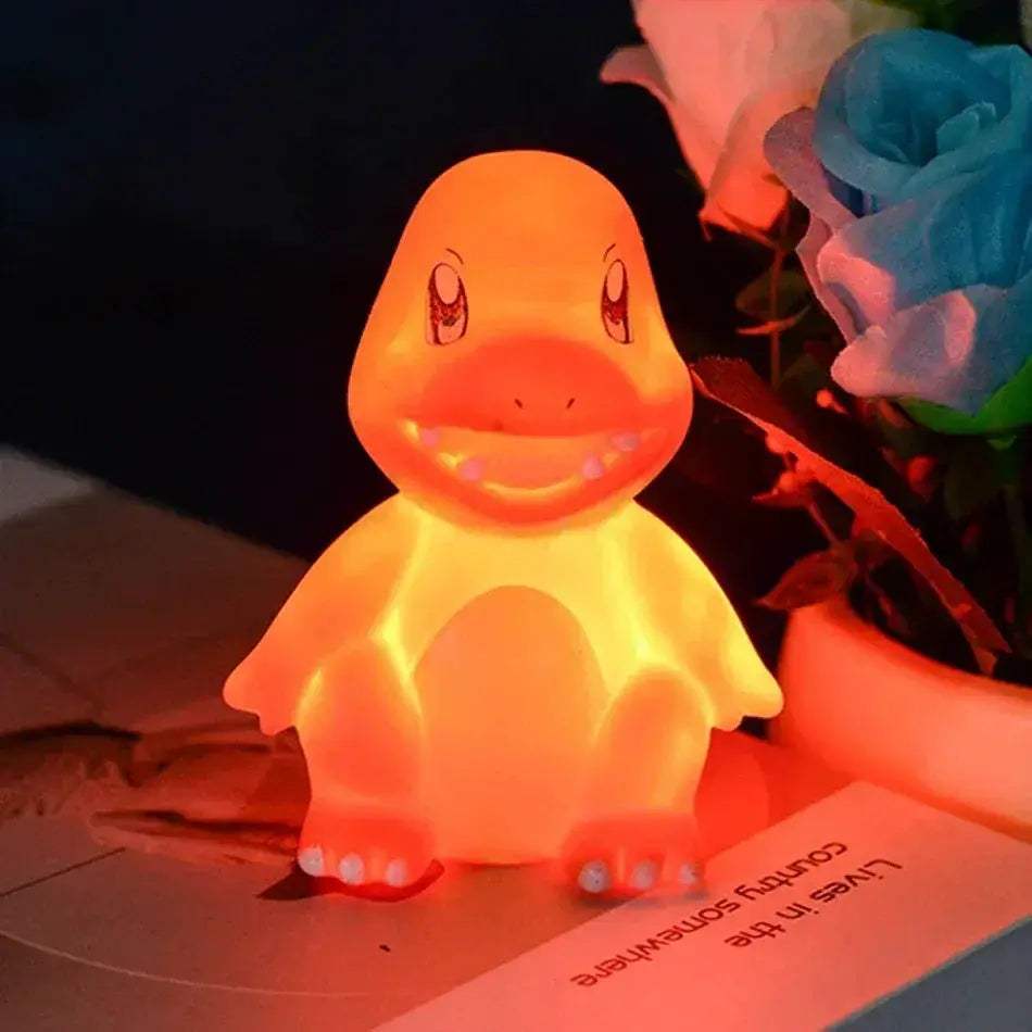 Pokemon Night Light Glowing Anime Figures, Gengar Squirtle Charmander Psyduck Bedside Led Lamp 12 CM - ToylandEU