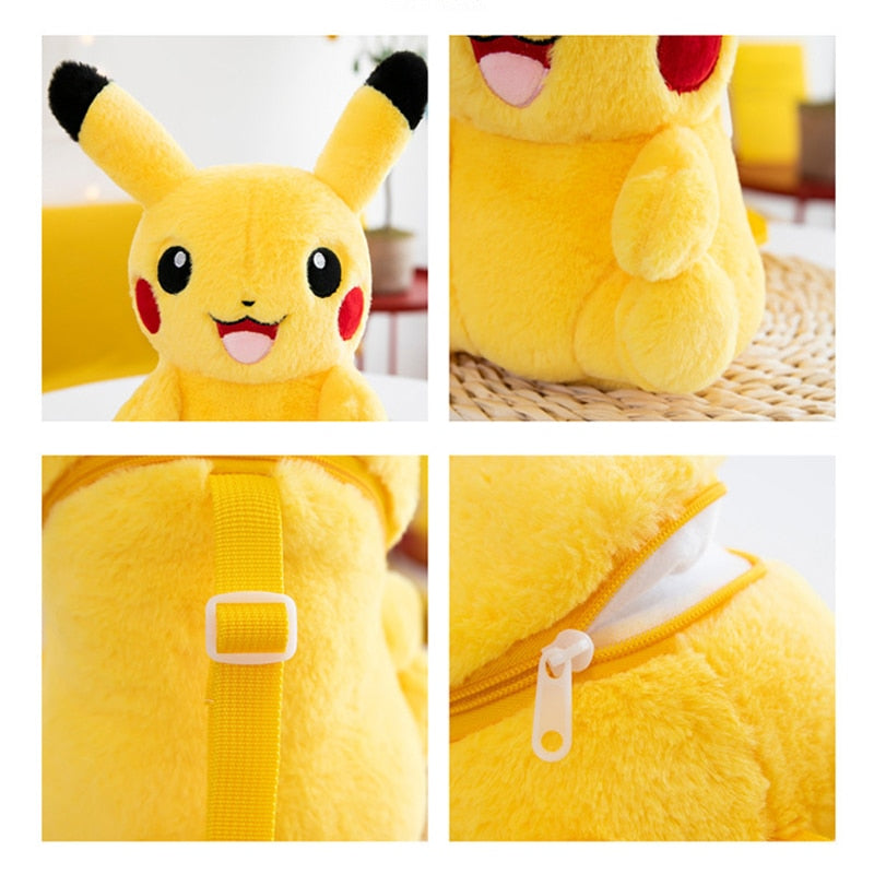 Pikachu Plush Backpack - Cute Cartoon Bag for All Ages - ToylandEU