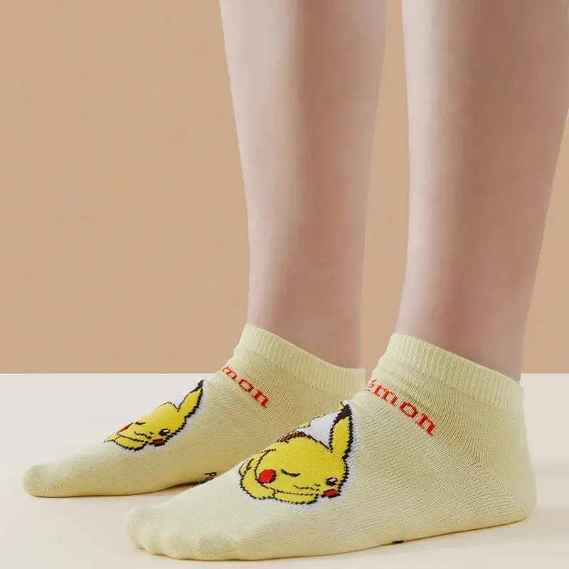 Pokemon Pikachu Socks Women Soft Comfortable Versatile Short - ToylandEU