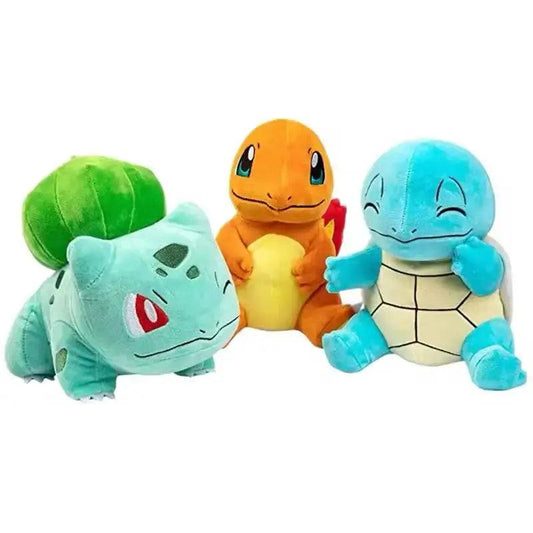  Pokemon Plushies Charmander Squirtle Bulbasaur 3 Pack -  ToylandEU™