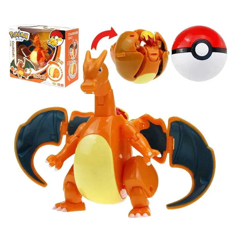 Pokemon Pokeball Anime Figures Toys, Pikachu Gengar Dragonite Snorlax Lapras Pocket Pokeball Toys - ToylandEU
