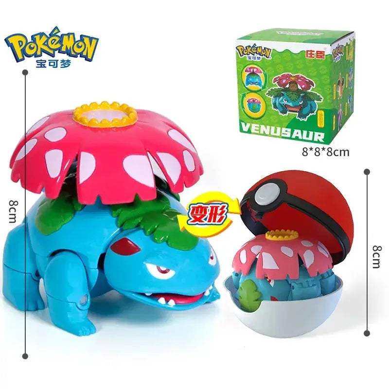 Pokemon Pokeball Anime Figures Toys, Pikachu Gengar Dragonite Snorlax Lapras Pocket Pokeball Toys - ToylandEU