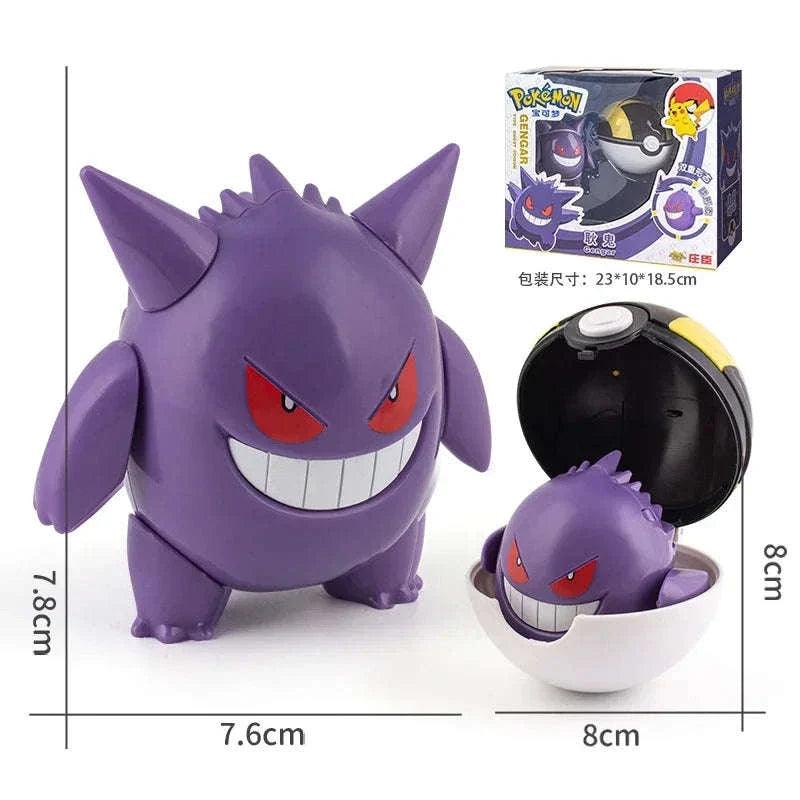 Pokemon Pokeball Figures Exclusive Collectible Mini PVC Toys