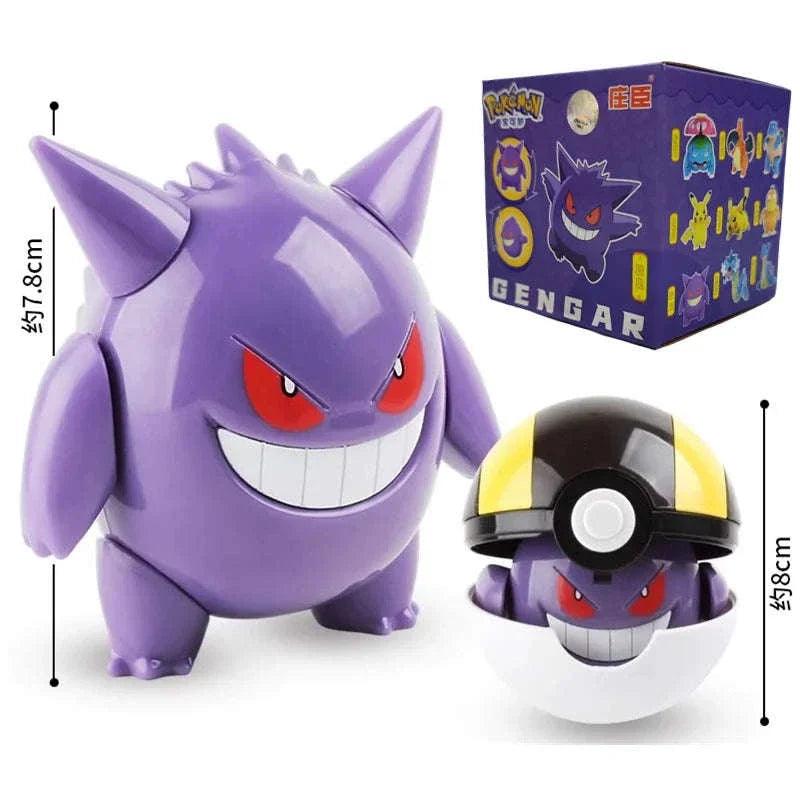 Pokemon Pokeball Figures Exclusive Collectible Mini PVC Toys
