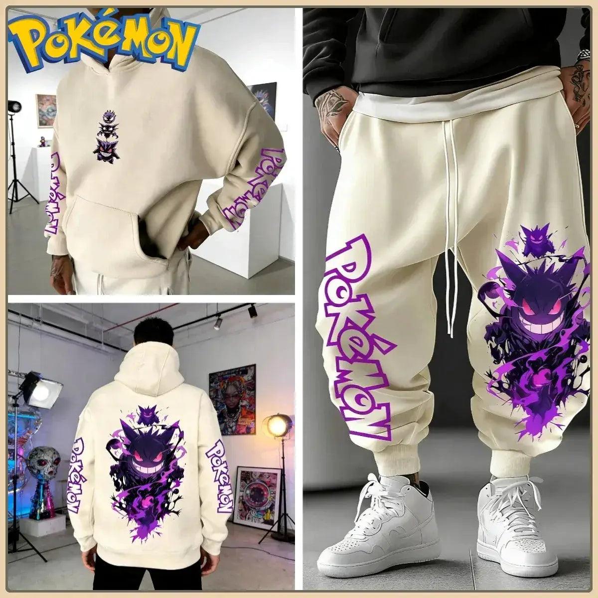  Pokemon Print Tracksuit Set Unisex Streetwear Bandai -  ToylandEU™