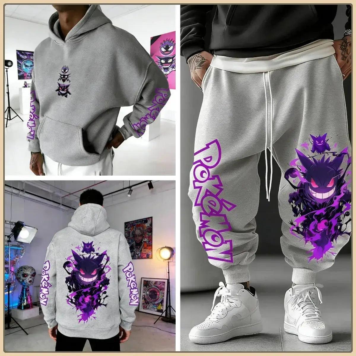  Pokemon Print Tracksuit Set Unisex Streetwear Bandai -  ToylandEU™