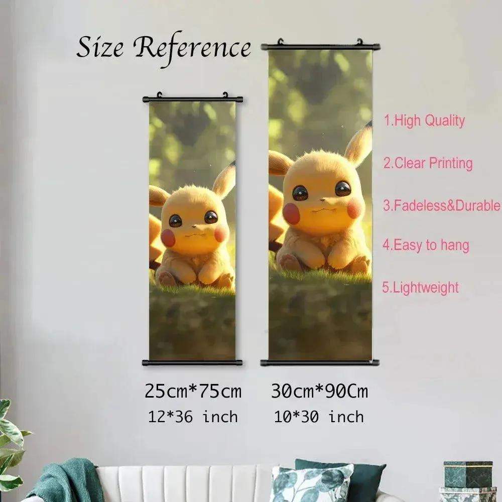 Pokémon Canvas Scroll Art Posters Vibrant Wall Decor - ToylandEU