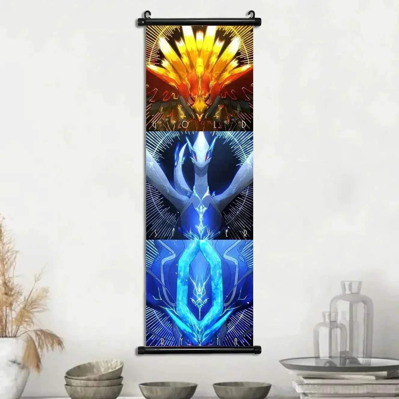 Pokémon Canvas Scroll Art Posters Vibrant Wall Decor - ToylandEU