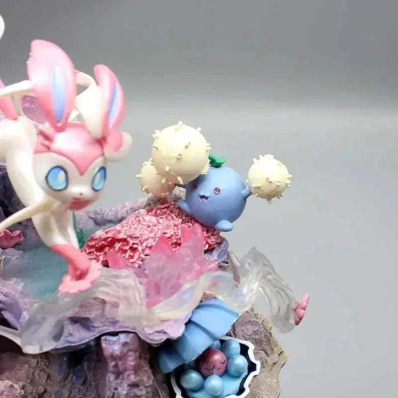 Sylveon Pokemon Figure Premium PVC Statue For Desk Decor - ToylandEU